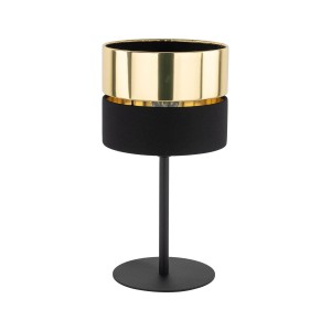 Hilton lampa stołowa 1xE27 czarna/złota 16051