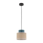 Duo D20 lampa wisząca 1xE27 zielona/juta 3257