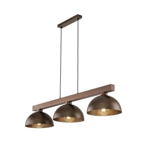 Oslo lampa wisząca 3xE27 brązowa 6299