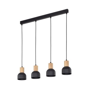 Cairo lampa wisząca 4xE27 czarna 4896