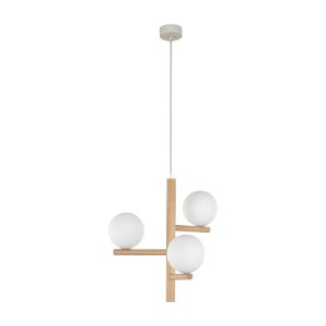 Estera lampa wisząca 3xG9 beżowa/jasne drewno 6799