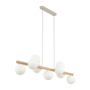 Estera lampa wisząca 9xG9 beżowa/jasne drewno 5906