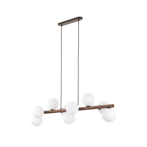 Estera lampa wisząca 9xG9 brązowa/ciemne drewno 10273