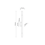 Lampa sufitowa Noble 2xG9 w jasnym drewnie, o wymiarach 510 mm wysokości, 80 mm szerokości i 55 mm głębokości. Prosty, minimalistyczny design z okrągłym uchwytem. Idealna do nowoczesnych wnętrz.