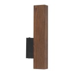 Teo kinkiet 1xLED/3W czarny/ciemne drewno 6613