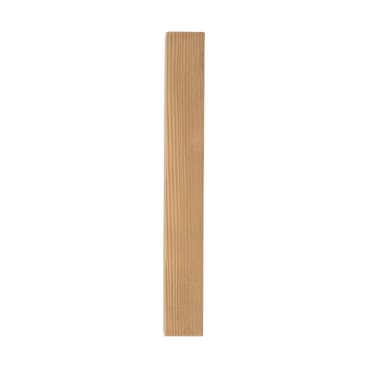 Kinkiet Teo 1xLED/3W w czarnej oprawie, z elementami z jasnego drewna, prezentowany w pionie. Widoczna faktura drewna, prosta forma, idealny do nowoczesnych wnętrz. Tło białe, co podkreśla detale produktu.