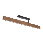 Teo lampa sufitowa 1xLED/22W czarna/ciemne drewno 6614
