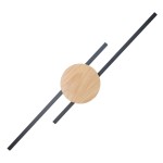 Java kinkiet 2xLED/30W czarny/jasne drewno 1369