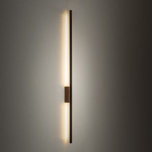 Flash L kinkiet 1xLED/24W czarny/ciemne drewno 6431