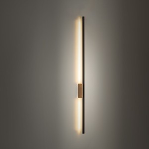 Flash L kinkiet 1xLED/24W czarny/jasne drewno 6411