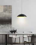 Rosskoff lampa wisząca 1xLED/19W czarna/złota 6001-104