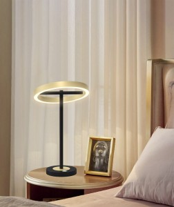 Brest lampa stołowa 1xLED/10,5W czarna/złota 8016-104