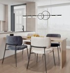 Messina lampa wisząca 7xLED/57W czarna 7030-702