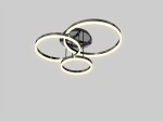 Perpignon lampa sufitowa 3xLED/51W czarny chrom 9049-405