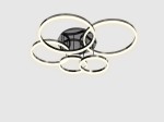 Perpignon lampa sufitowa 5xLED/80W czarny chrom 9049-605