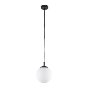 Esme D25 lampa wisząca 1xE27 czarna/biała 5669