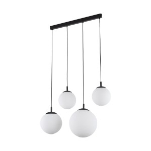 Esme lampa wisząca 4xE27 czarna/biała 4790