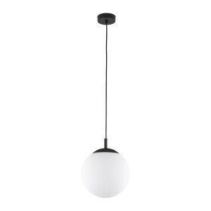 Esme D30 lampa wisząca 1xE27 czarna/biała 5670