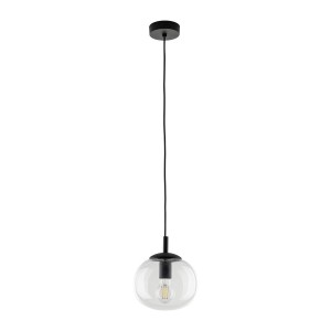 Vibe D20 lampa wisząca 1xE27 czarna/ transparentna 5823
