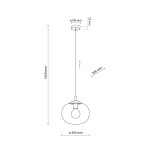 Lampa wisząca Vibe D30 w kolorze czarnym/grafitowym, z miejscem na jedną żarówkę E27. Okrągła podstawa o średnicy 100 mm, długość przewodu 1650 mm, średnica klosza 300 mm. Prosta konstrukcja idealna do nowoczesnych wnętrz.
