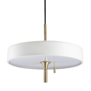 Artdeco lampa wisząca 3xE14 złoty szczotkowany/biały MP8872 white