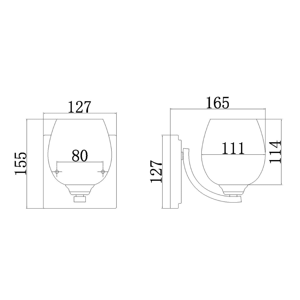 Kinkiet Kalli IP44 w kolorze chromu, z jednym gniazdem G9. Owalna, matowa klosz o wymiarach 127 mm szerokości i 155 mm wysokości, zamocowany na asymetrycznym ramieniu. Idealny do łazienki, montowany na ścianie.