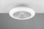 Stralsund lampa sufitowa z wentylatorem i pilotem 1xLED/30W biała/tytanowa R62522187