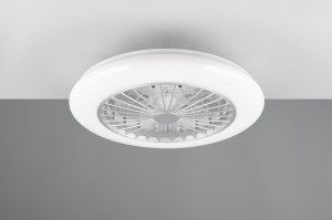 Stralsund lampa sufitowa z wentylatorem i pilotem 1xLED/30W biała/tytanowa R62522187