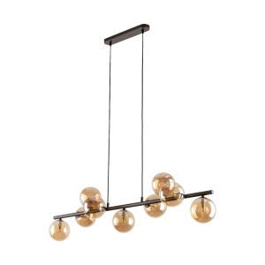 Estera lampa wisząca 9xG9 brązowa/bursztynowa 4340