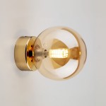 Estera kinkiet 1xG9 złoty/bursztynowy 10257