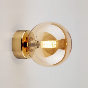 Estera kinkiet 1xG9 złoty/bursztynowy 10257