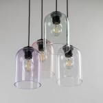 Molly lampa wisząca 4xE27 czarna/multikolor 10301