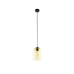 Molly lampa wisząca 1xE27 czarna/żółta 10297