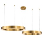 Circle 40+60 lampa wisząca (z pilotem) 2xLED/53W mosiądz ST-8848-40+60 brass