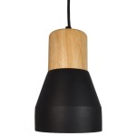 Concrete lampa wisząca 1xE27 czarny beton ST-5220 black