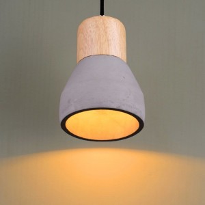 Concrete lampa wisząca 1xE27 szary beton ST-5220 grey