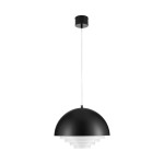 Diverso lampa wisząca 1xE27 czarna ST-10055P black matt