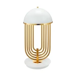 Dolce Vita lampa stołowa 4xG9 biała/złota ST-1602 white