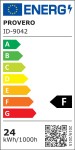 Kinkiet łazienkowy Venus LED IP44 w kolorze chromu, długość 120 cm, moc 24W. Ujęcie frontalne, produkt zamontowany na ścianie. Prosty design, bez widocznych dodatkowych elementów dekoracyjnych.