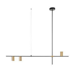 Lungo lampa wisząca 3xGU10 czarna/złota ST-10047P-3