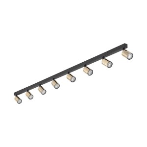 Top lampa sufitowa (spot) 8xGU10 czarna/złota 5997