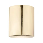 Orion lampa sufitowa 1xGU10 w kolorze złotym, o cylindrycznym kształcie. Ujęcie frontalne, lampa zamontowana na suficie. Powierzchnia błyszcząca, podkreślająca elegancki design. Brak widocznych napisów lub logo.