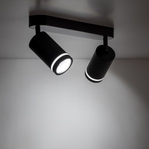 Jet lampa sufitowa (spot) 2xGU10 czarna 6912