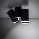 Jet lampa sufitowa (spot) 2xGU10 czarna 4539