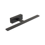 Kinkiet Gallery IP44 w kolorze czarnym z jedną diodą LED o mocy 12W. Prosta, prostokątna konstrukcja z płaskim ramieniem, montowana na ścianie. Metaliczna powierzchnia, matowe wykończenie. Idealny do oświetlenia wnętrz i na zewnątrz.