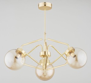 Barsum Mix lampa wisząca 3xE14 złota 62423