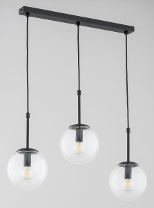 Sebia lampa wisząca 3xE14 czarna 28743