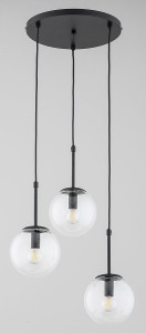 Sebia lampa wisząca 3xE14 czarna 28746