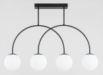Dilar II lampa wisząca 4xE14 czarna 63292