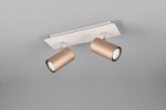 Marley lampa sufitowa (spot) 2xGU10 biała/kawowa 802400265